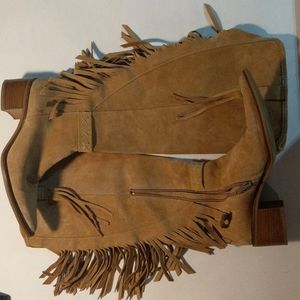 Bronx camel suede knee-high women's boots. Size 37